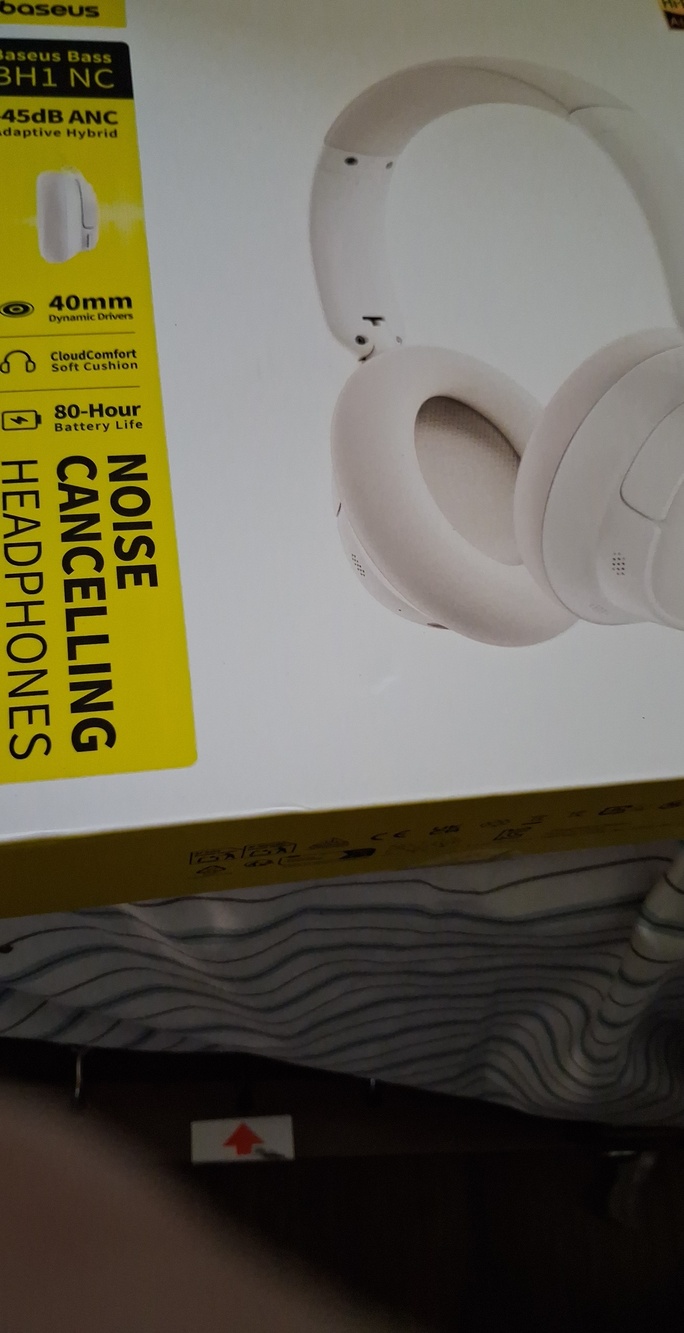 Noise Cancelling Over-Ear Headphones — White